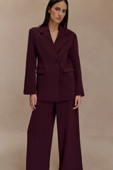 Mateo Oversized Blazer - Mahogany