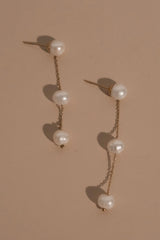 Bodhi Freshwater Pearl Drop Earrings - Pearl