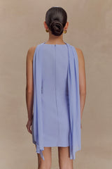 Skyler Suiting Embroidered Mini Dress - Lilac