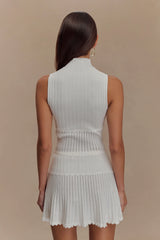 Indy Pointelle Knit Top - Ivory