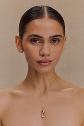 Augusta Teardrop Pendant Necklace - Gold