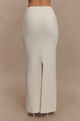 Kyle Knit Maxi Skirt - Ivory