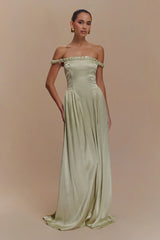 Coco Dropped Waist Maxi Dress - Sage