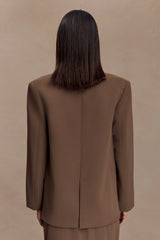 Mateo Oversized Blazer - Cacao Brown