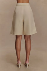 Andina Linen Shorts - Natural Beige