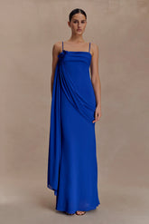 Leena Chiffon Maxi Dress - Cobalt