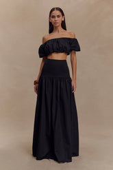 Autumn Maxi Skirt - Black