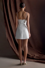 Liliane Suiting Mini Dress - Ivory