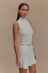 Indy Pointelle Knit Top - Ivory