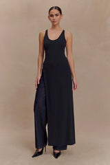 Ellerie Longline Racerback Top - Black