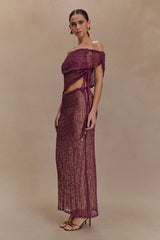 Cordelia Knit Maxi Skirt - Mauve