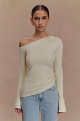 Miles Off Shoulder Knit Top - Ivory