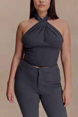 Marion Cross Over Top - Charcoal Shadow