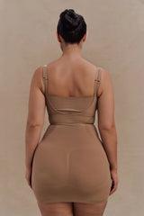 Jocelyn Backless Shapewear Mini Dress - Latte