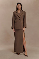 Mateo Oversized Blazer - Cacao Brown