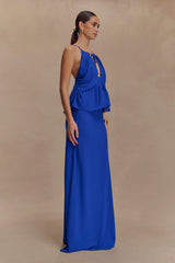 Katalina Chiffon Maxi Skirt - Cobalt Blue