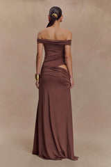 Oliver Slinky Maxi Dress - Chocolate