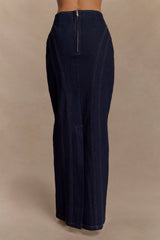 Alma Denim Maxi Skirt - Indigo Blue