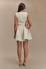 Jennifer Boucle Mini Dress - Ivory