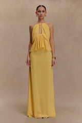 Katalina Chiffon Maxi Skirt - Butterscotch