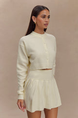 Shelby Knit Cardigan - Ivory Marle