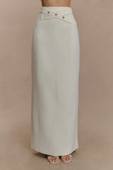 Angelie Suiting Maxi Skirt - Ivory