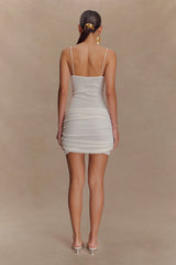 Laurie Twist Knit Mini Dress - Ivory