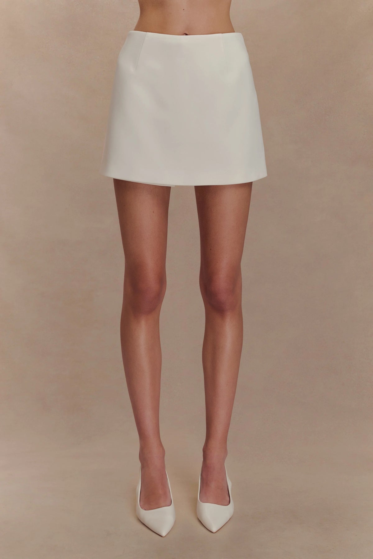 Alix Suiting Mini Skort - Ivory