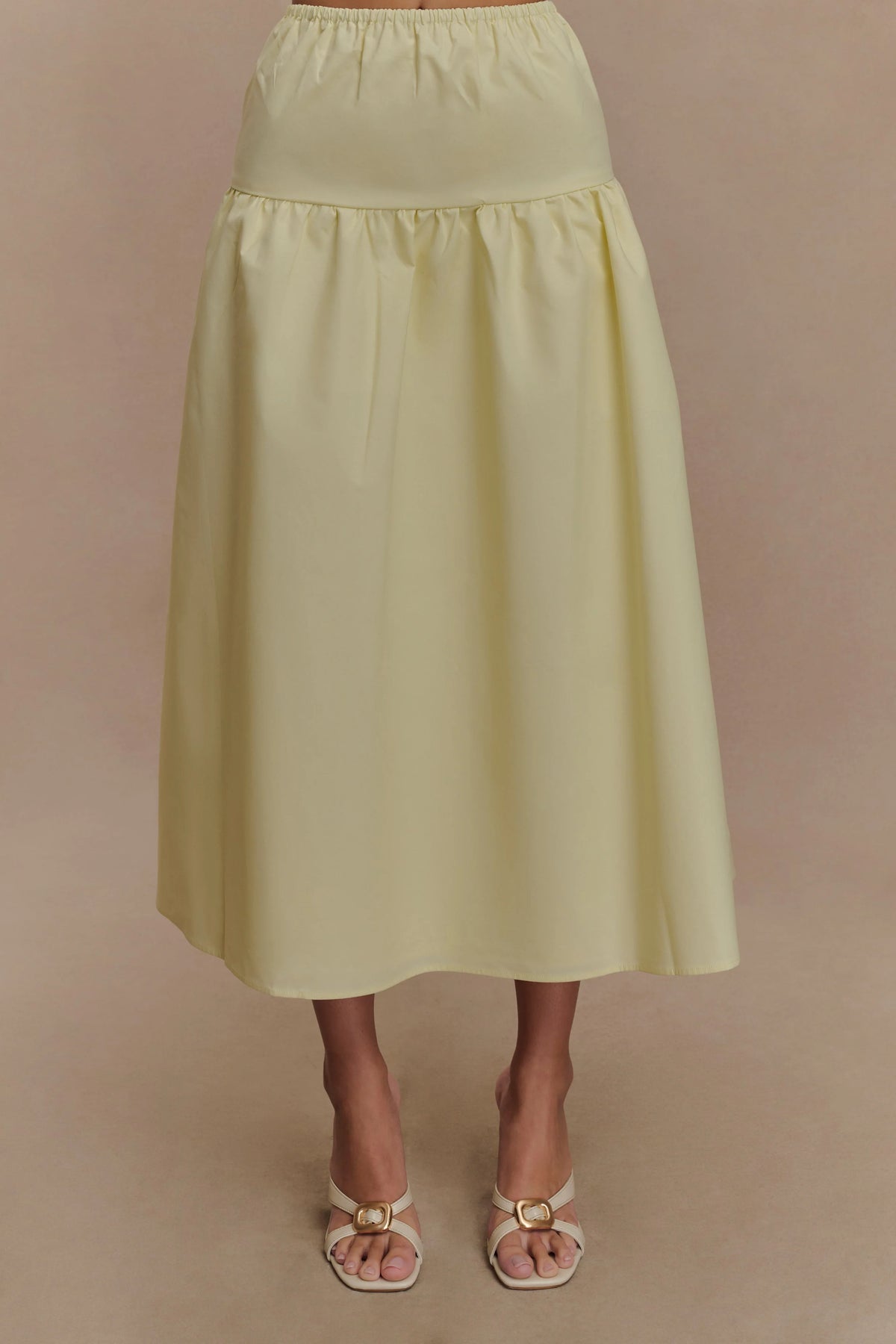 Amirah Midi Skirt - Lemon