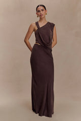 Violeta Maxi Skirt - Dark Chocolate