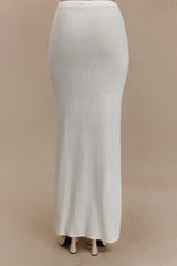 Phoebe Knit Maxi Skirt - Ivory