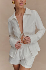 Annalee Cotton Shorts - White