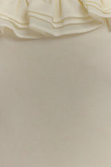 Nova Ruffle Off Shoulder Maxi Dress - Ivory