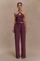 Ramona Modal Tank Top With Hardware - Mahogany