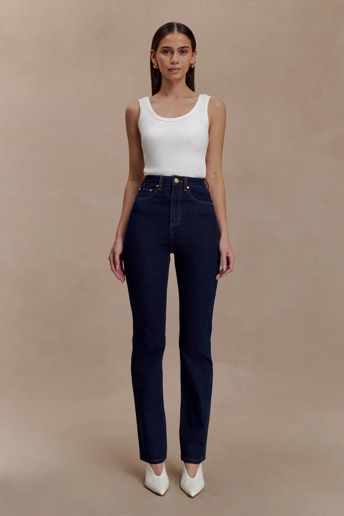 Janessa Skinny Denim Jeans- Indigo Blue