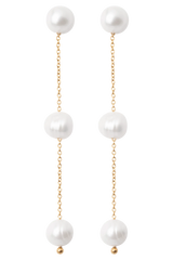 Bodhi Freshwater Pearl Drop Earrings - Pearl