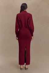 Kingston Knit Maxi Dress - Merlot