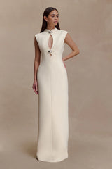 Michelle Cut Out Maxi Dress - Buttercream