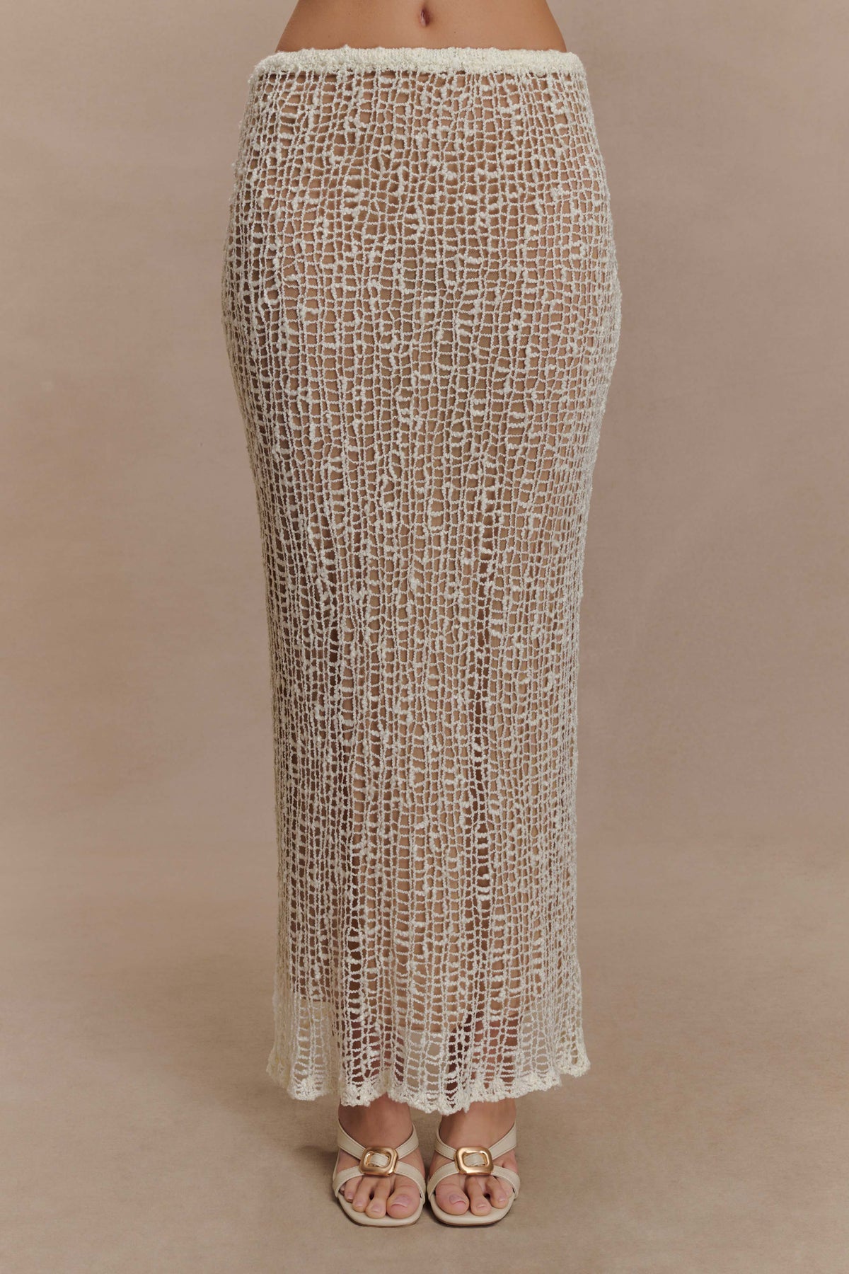 Cordelia Knit Maxi Skirt - Ivory