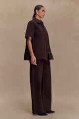 Mannon Mid Rise Denim Jeans - Chocolate