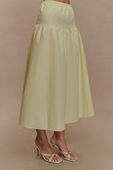 Amirah Midi Skirt - Lemon