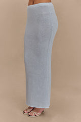 Phoebe Knit Maxi Skirt - Ice Blue