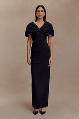 Thelma Bardot Maxi Dress - Black