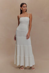 Finley Pointelle Knit Maxi Dress - Ivory