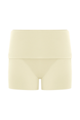 Birdie Fold Over Shorts - Ivory