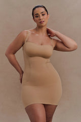 Jocelyn Backless Shapewear Mini Dress - Beige