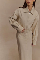 Fallon Cropped Denim Jacket - Stone Wash