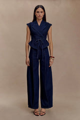 Beatrix High Rise Denim Jeans -  Indigo Blue