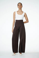 Beatrix High Rise Denim Jeans - Chocolate