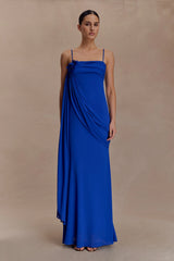 Leena Chiffon Maxi Dress - Cobalt